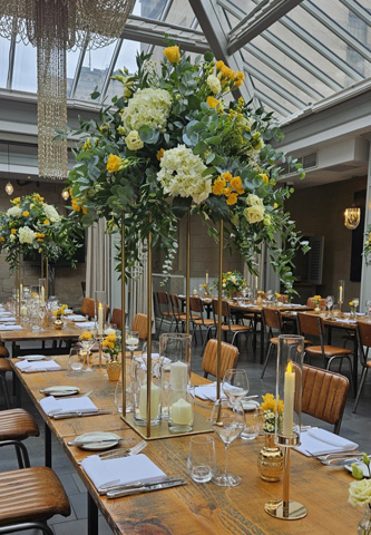 Corporate flowers for the Mediterranean Shipping Company