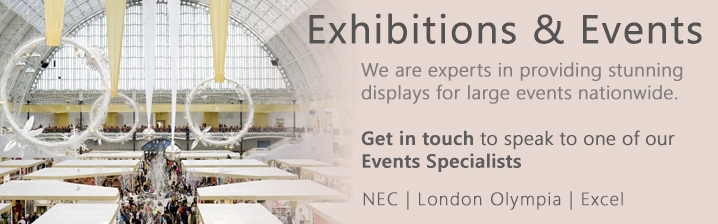 Penny Johnson Flowers - experts in exhibition and events flowers and displays