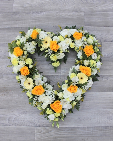 Picture of Yellow and Ivory Heart £75