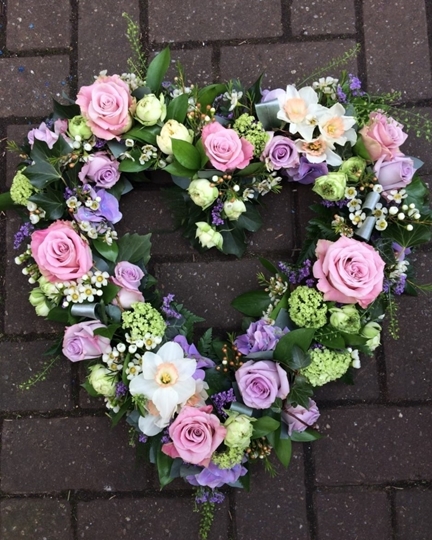 Picture of Lilac and Lavender Open Heart £95