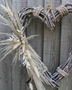 Picture of Wicker Heart - Pampas & Lavender Spray