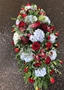 Picture of Claret and Blue Casket Spray