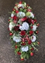Picture of Claret and Blue Casket Spray