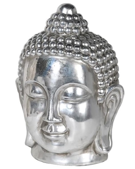 Picture of Large Silver Buddha Head 