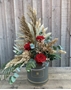 Picture of Dried Floral & Red Rose HatBox 