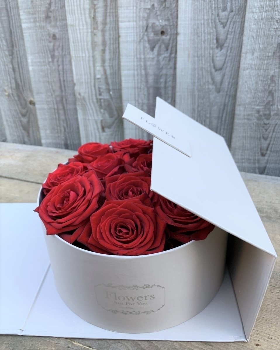 12 Red Rose Display Box Penny Johnson Flowers Coleshill, Birmingham