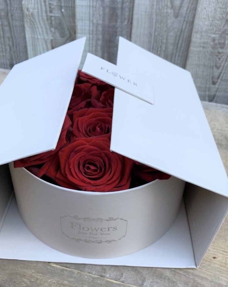 12 Red Rose Display Box Penny Johnson Flowers Coleshill, Birmingham