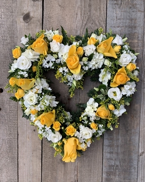 Picture of Open Heart - Yellow and Ivory mix