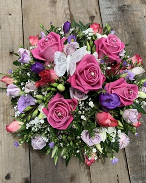 Picture of Rose and Freesia Posy - pink and lilac 95