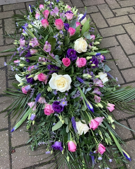 Picture of Pink & Purple Casket Spray 4ft