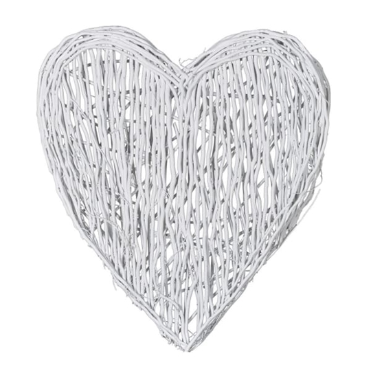 Picture of White Willow Wall Heart