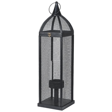 Picture of Black Woven Effect Lantern