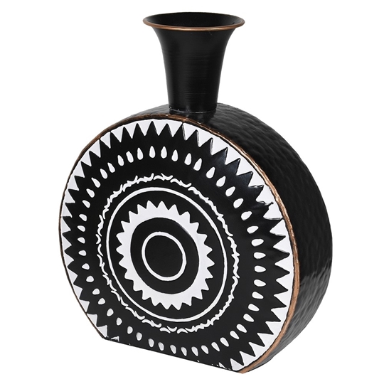 Picture of Black and White Pattern Dry Vase