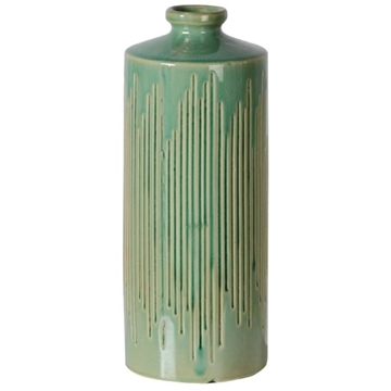 Picture of Medium Yellow and Green Bottle Vase