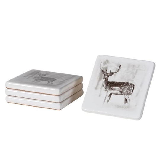 Picture of Set of 4 Deer Coasters