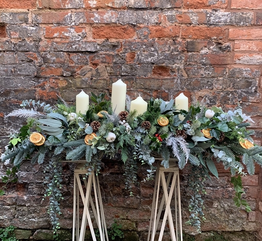 Picture of Fireplace Candle Arrangement 