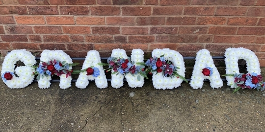 Picture of Grandad Funeral Tribute - Claret & Blue