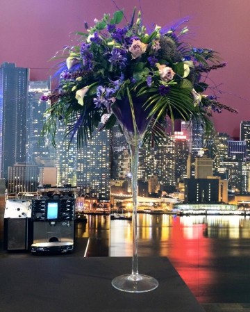 Martini Vase Display For VIP Bar At National Furniture Show NEC 