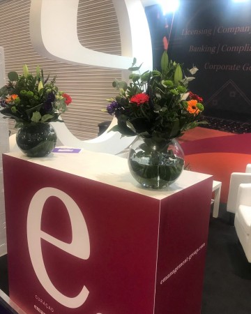 Lily, Gerbera & Lisianthus Vase Display For ICE Totally Gaming 