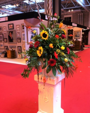 Pedestal Display For Antiques Fair At National Exhibiton Centre NEC