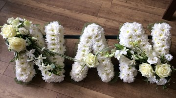White Based Letters - Ivory Sprays 