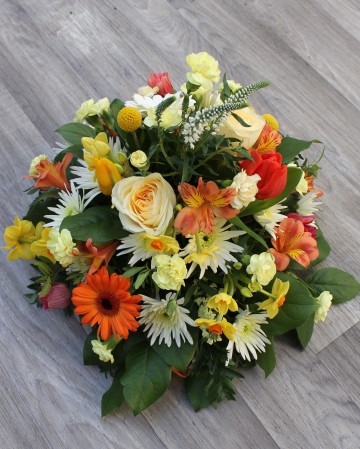 Posy Display - Orange - Lemon - Gold 