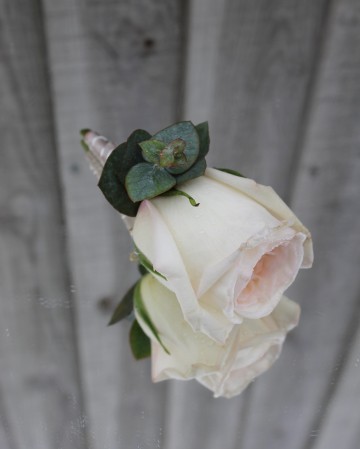 White O'Hara Rose Gents Buttonhole