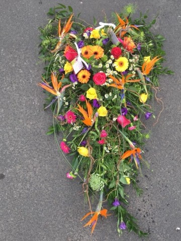 Heart Casket Adornment - Wild Vibrant Mix 