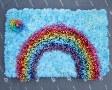 rainbow funeral tribute 
