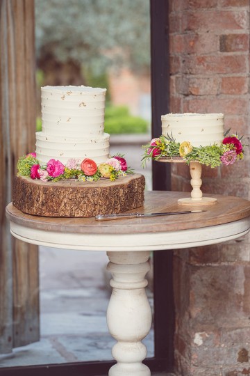 Colourful wedding at shustoke farm barns - spring flowers - ranunculus wedding - peony wedding - scabious flowers - orange pink cerise wedding flowers - vibrant wedding flowers - wild flowers - colourful bridal bouquet - buttonhole - bridesmaids flowers