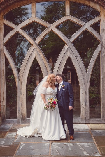 Colourful wedding at shustoke farm barns - spring flowers - ranunculus wedding - peony wedding - scabious flowers - orange pink cerise wedding flowers - vibrant wedding flowers - wild flowers - colourful bridal bouquet - buttonhole - bridesmaids flowers