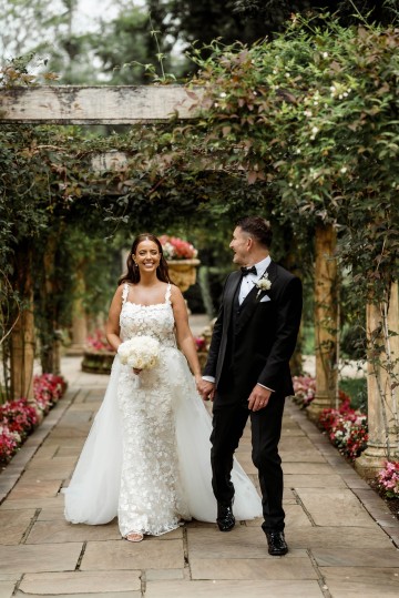 bridal bouquet of  ivory and white flowers for wedding at Moxhull Hall Hotel 
