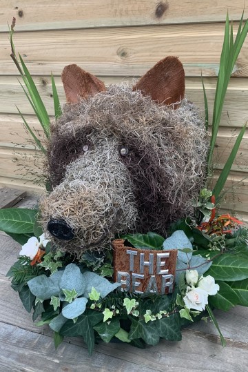 Grizzly Bear floral tribute 