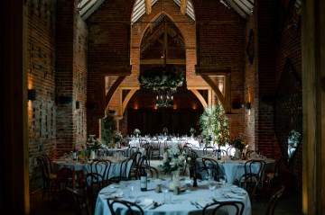 Styling At Shustoke Farm Barn - Centerpieces - Hanging Floral 