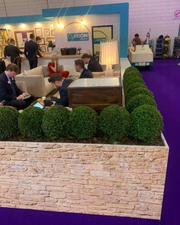 Spherical Buxus Planted Border For ICE London - International Casino and Gaming Exhibition London